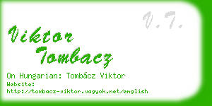 viktor tombacz business card